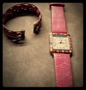 Womens studio c watch and braclet